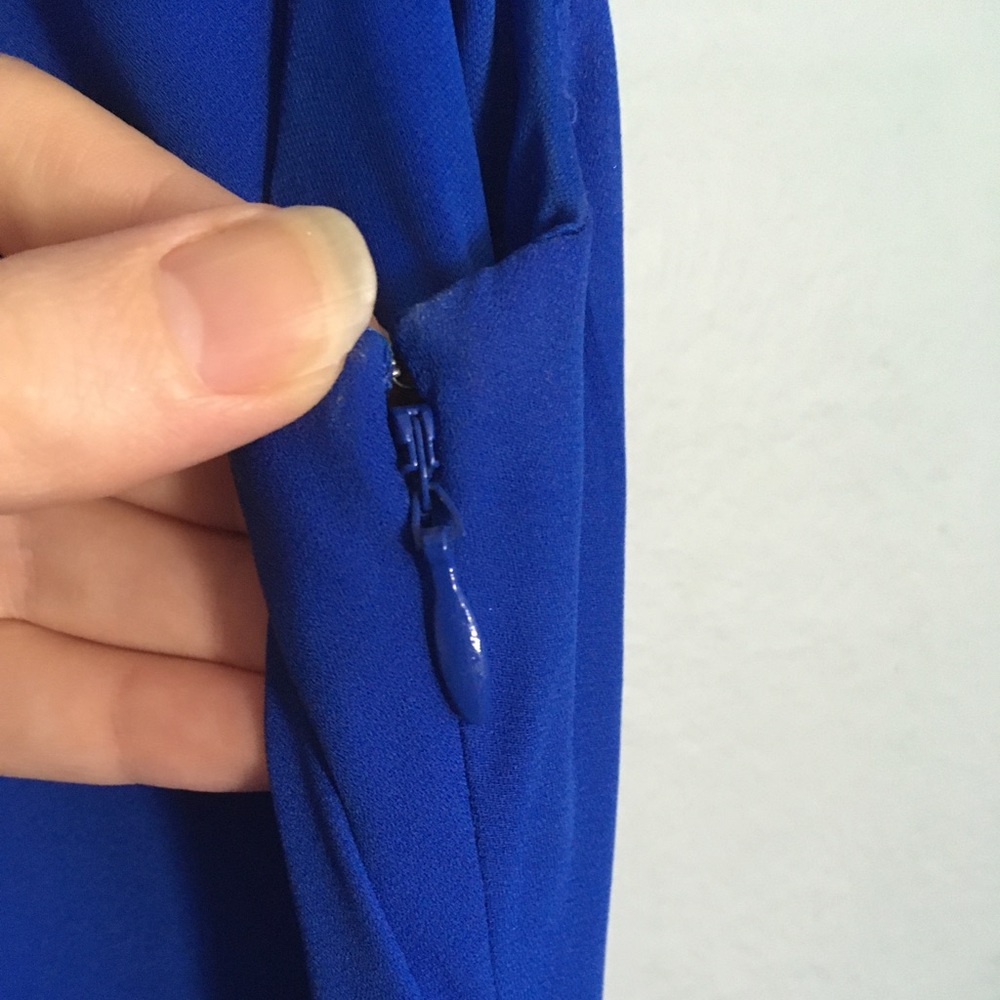Blue Keyhole Cocktail Dress | XS - Picture 5 of 7